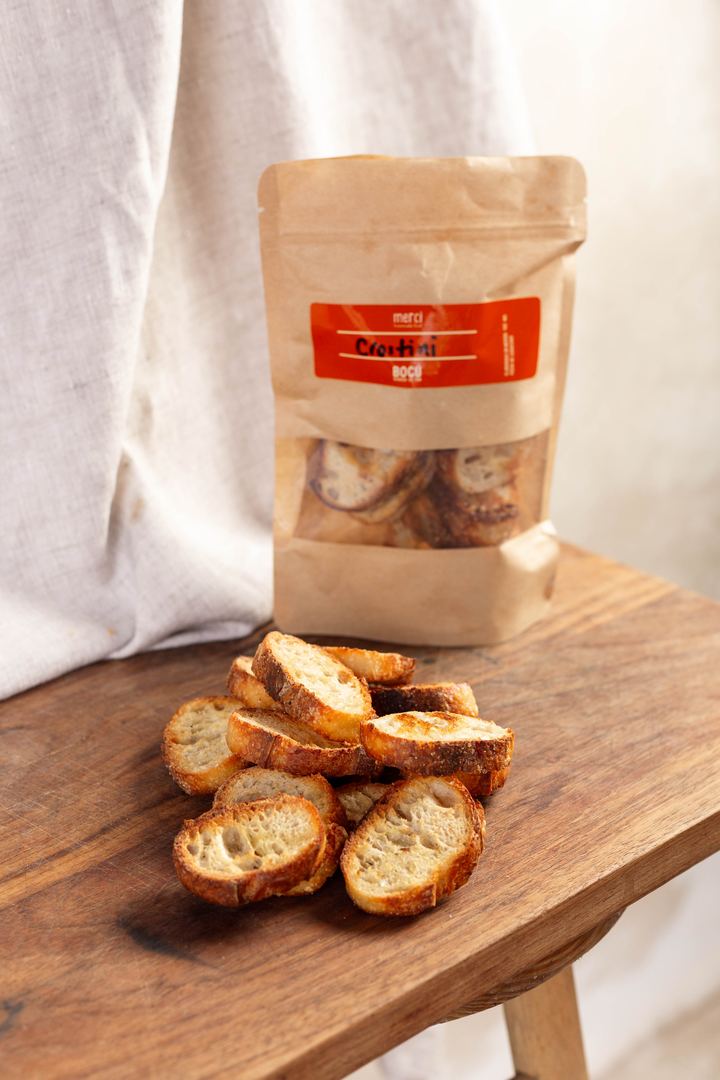 Crostini de Merci y Bocú