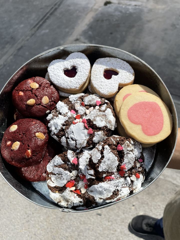 Lata de galletas de San Valentín